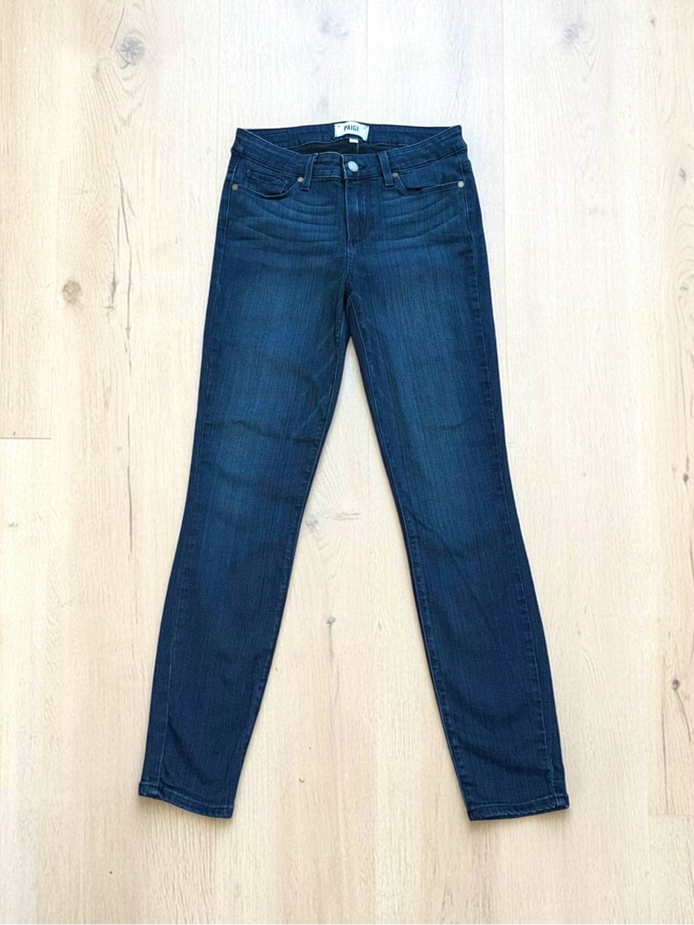 PAIGE Dark Indigo Verdugo Ankle Skinny Jeans Size 27 Women’s